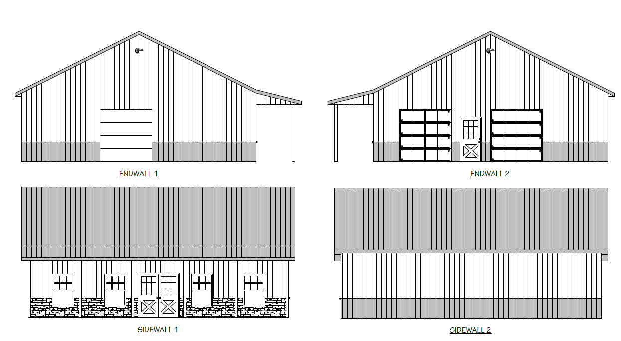 M&J Creekside Vineyard Building Elevations